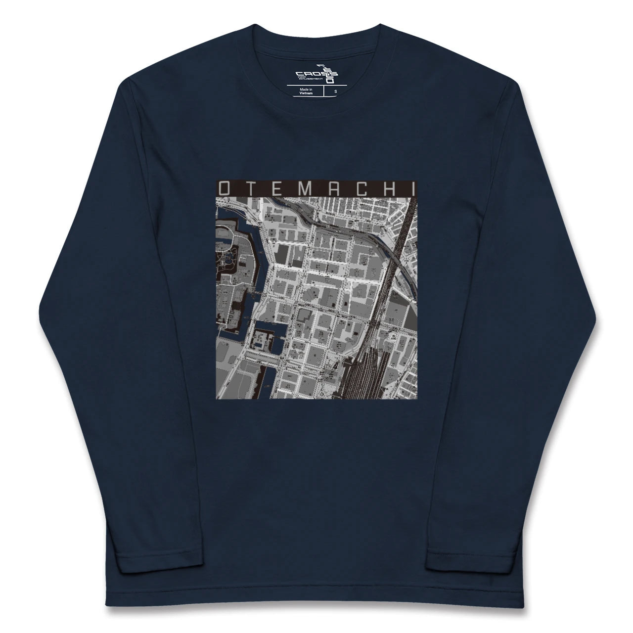 【大手町(東京都)】地図柄ロングスリーブTシャツ