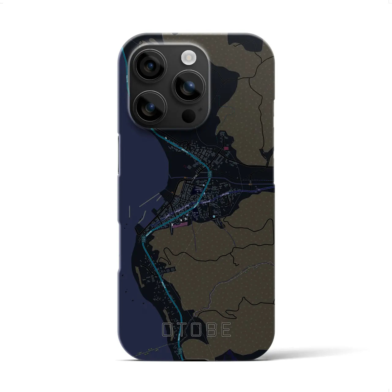 【乙部(北海道)】地図柄iPhoneケース(バックカバータイプ)