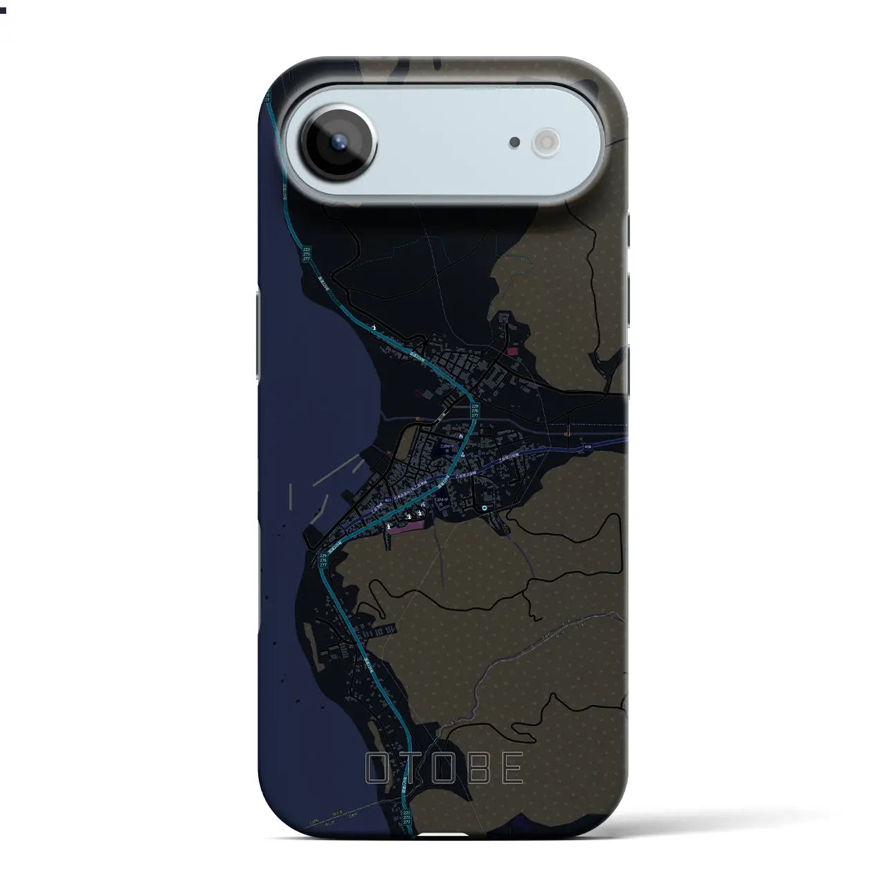 【乙部(北海道)】地図柄iPhoneケース(バックカバータイプ)