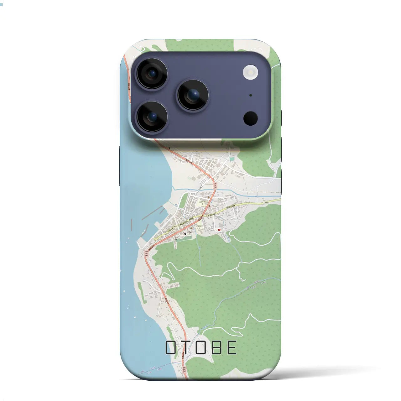 【乙部(北海道)】地図柄iPhoneケース(バックカバータイプ)