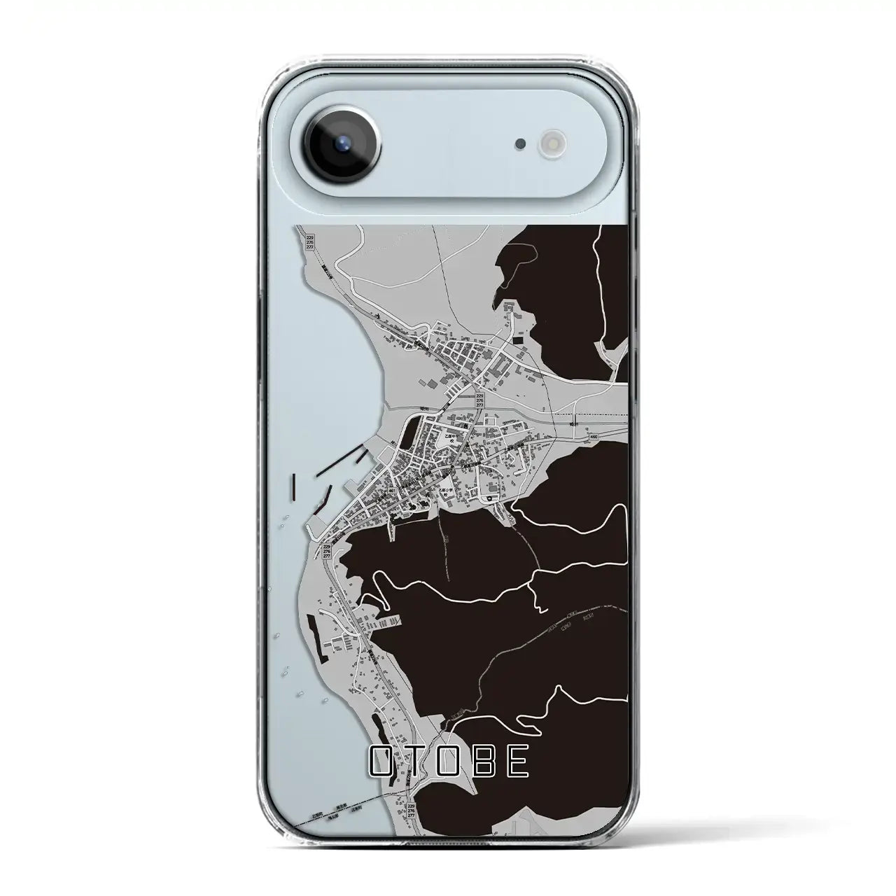 【乙部(北海道)】地図柄iPhoneケース(クリアタイプ)