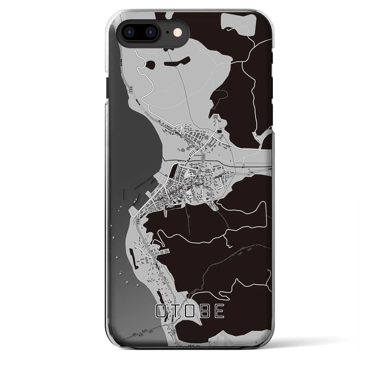 【乙部(北海道)】地図柄iPhoneケース(クリアタイプ)