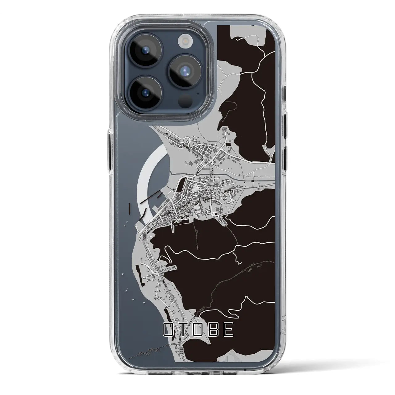 【乙部(北海道)】地図柄iPhoneケース(MagSafeタイプ)