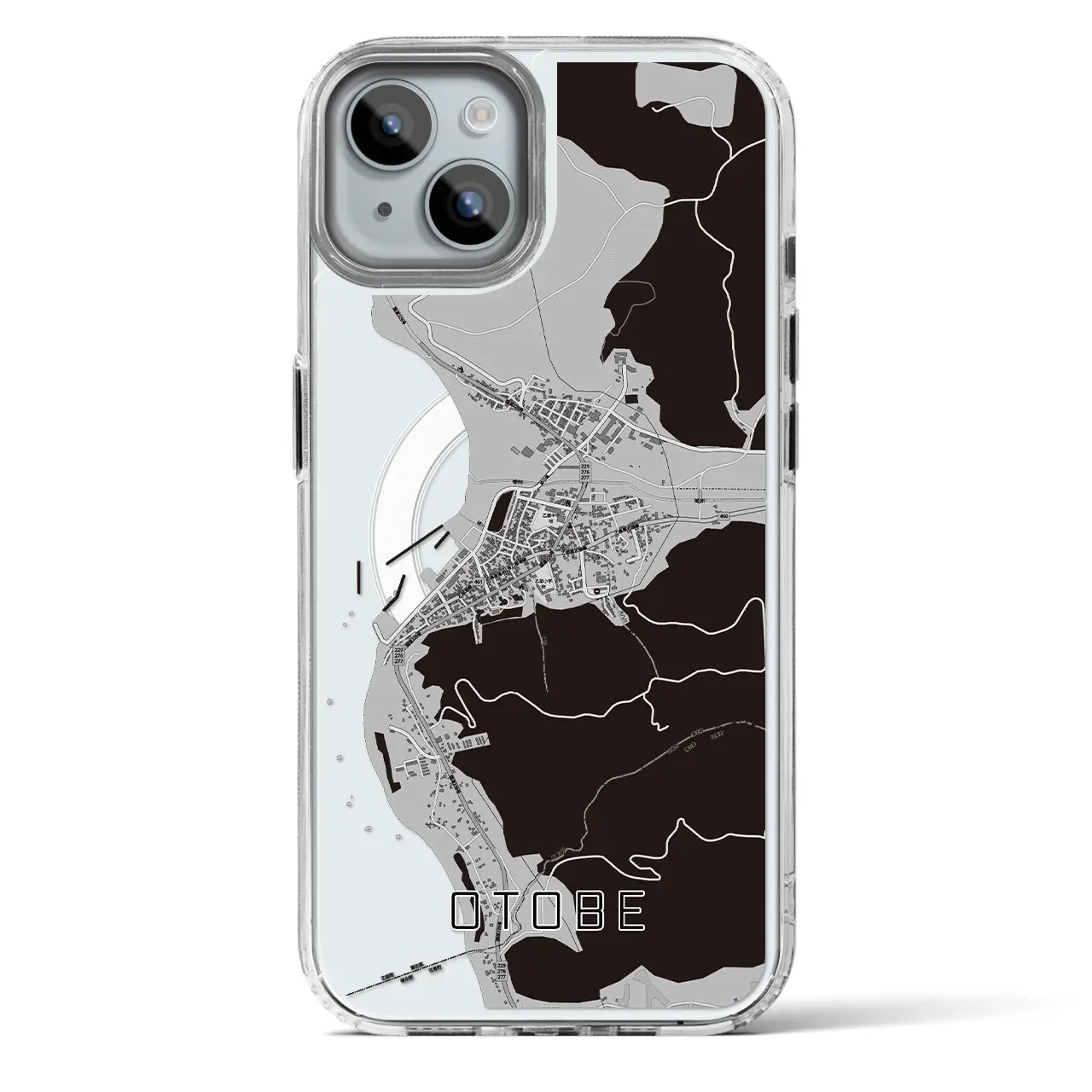 【乙部(北海道)】地図柄iPhoneケース(MagSafeタイプ)