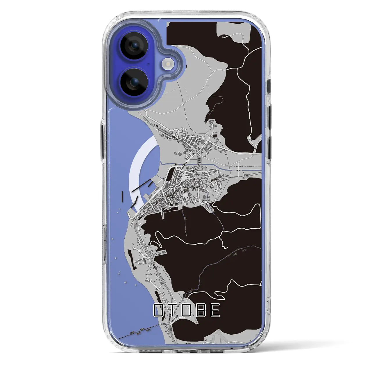 【乙部(北海道)】地図柄iPhoneケース(MagSafeタイプ)