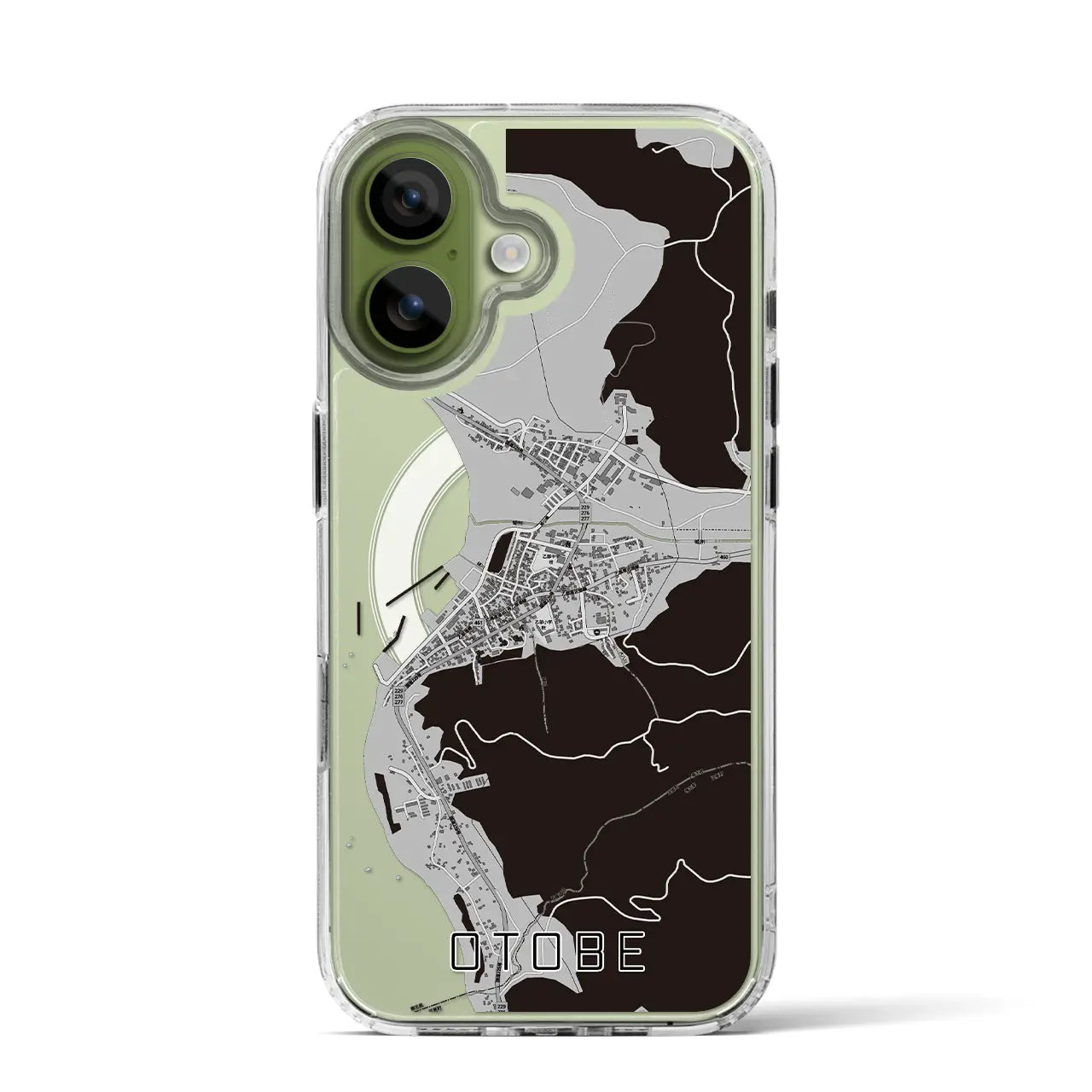 【乙部(北海道)】地図柄iPhoneケース(MagSafeタイプ)