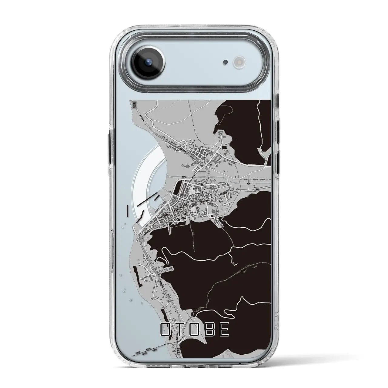 【乙部(北海道)】地図柄iPhoneケース(MagSafeタイプ)