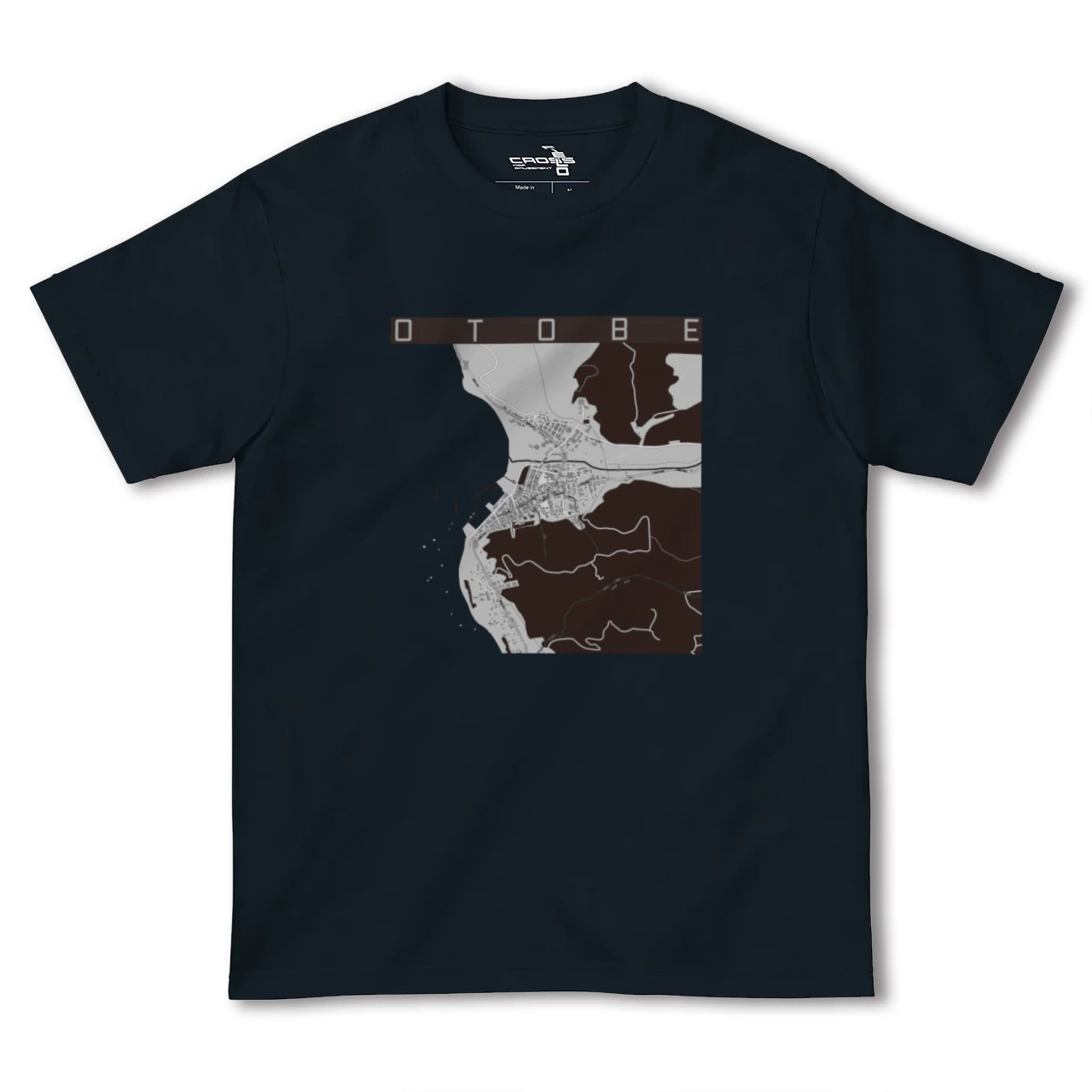 【乙部(北海道)】地図柄ヘビーウェイトTシャツ