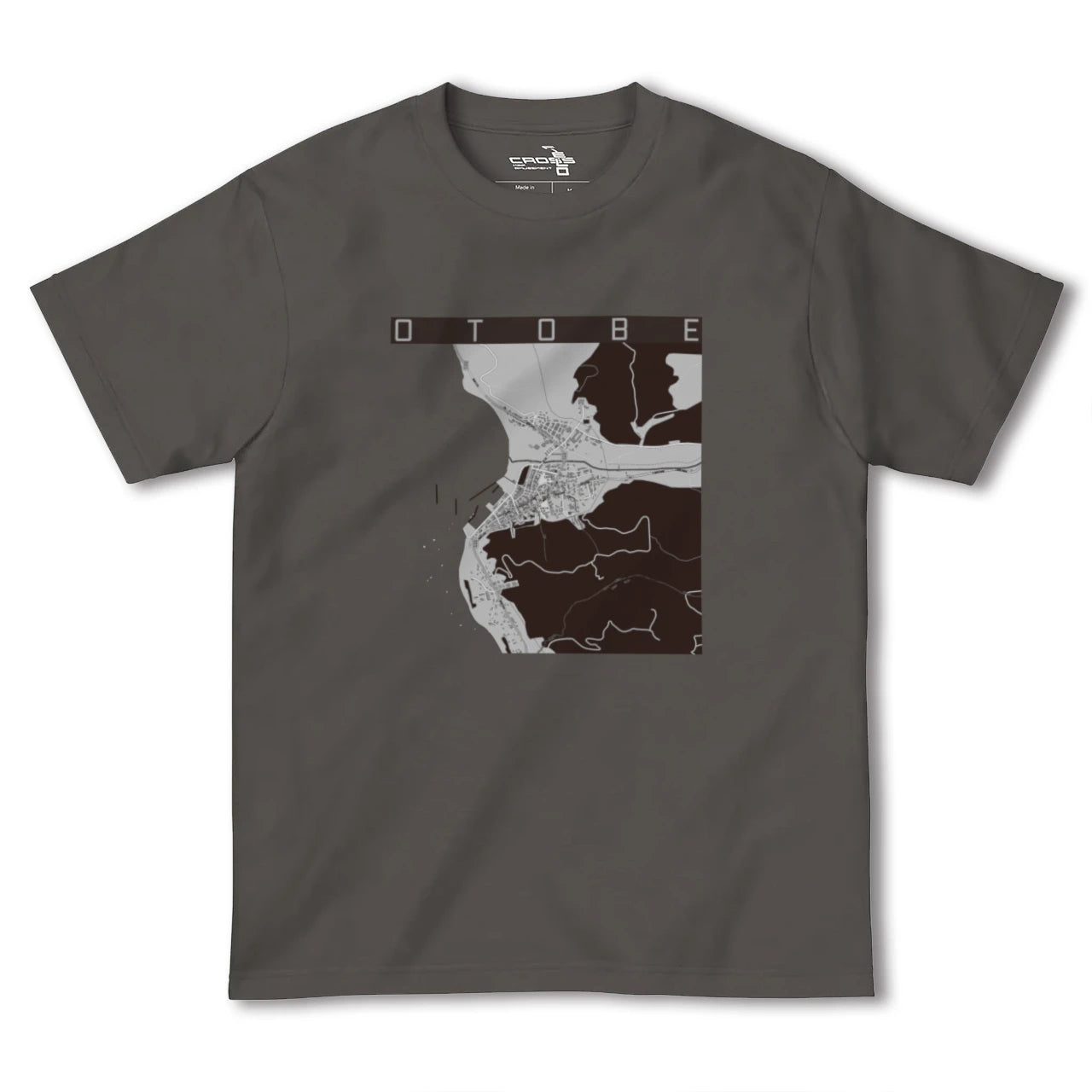 【乙部(北海道)】地図柄ヘビーウェイトTシャツ