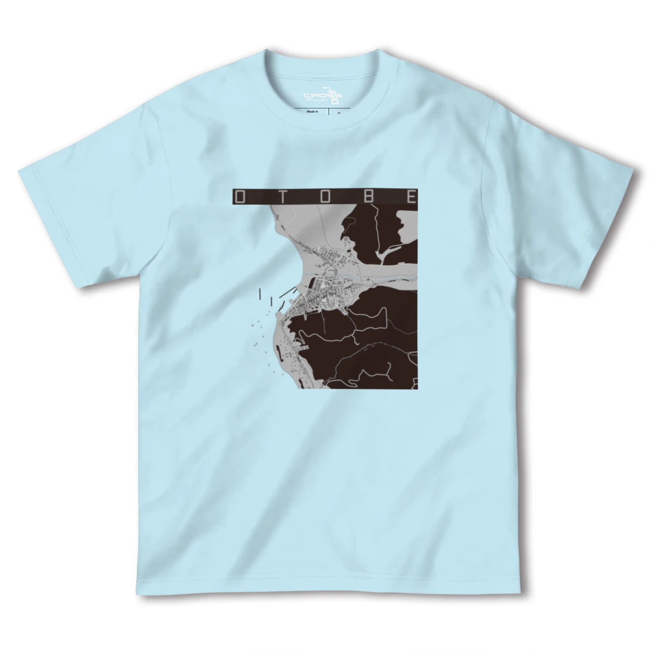 【乙部(北海道)】地図柄ヘビーウェイトTシャツ