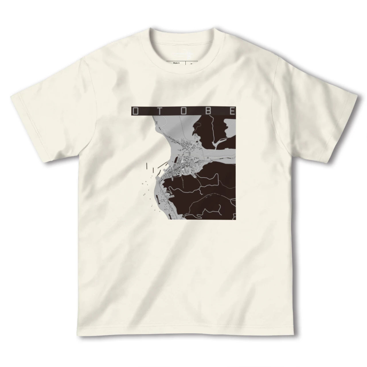 【乙部(北海道)】地図柄ヘビーウェイトTシャツ