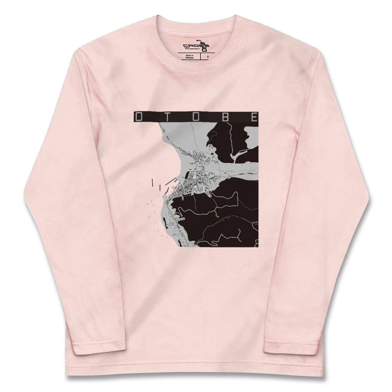 【乙部(北海道)】地図柄ロングスリーブTシャツ