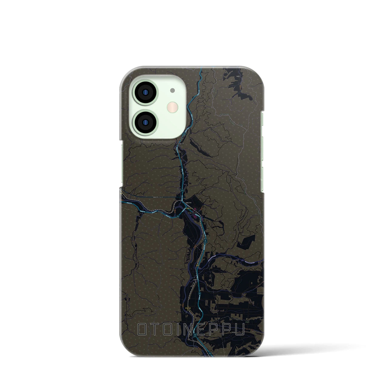 【音威子府(北海道)】地図柄iPhoneケース(バックカバータイプ)