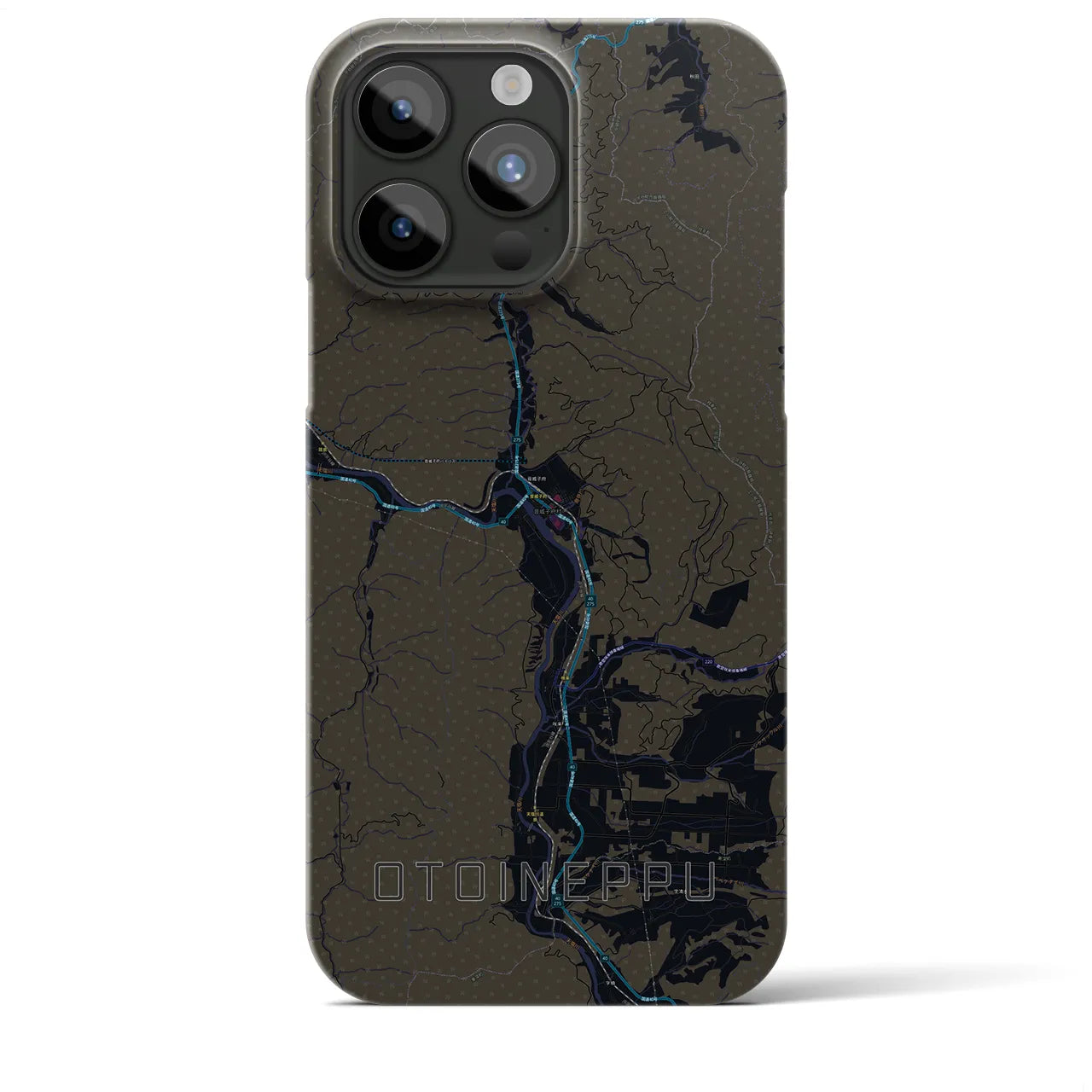 【音威子府(北海道)】地図柄iPhoneケース(バックカバータイプ)