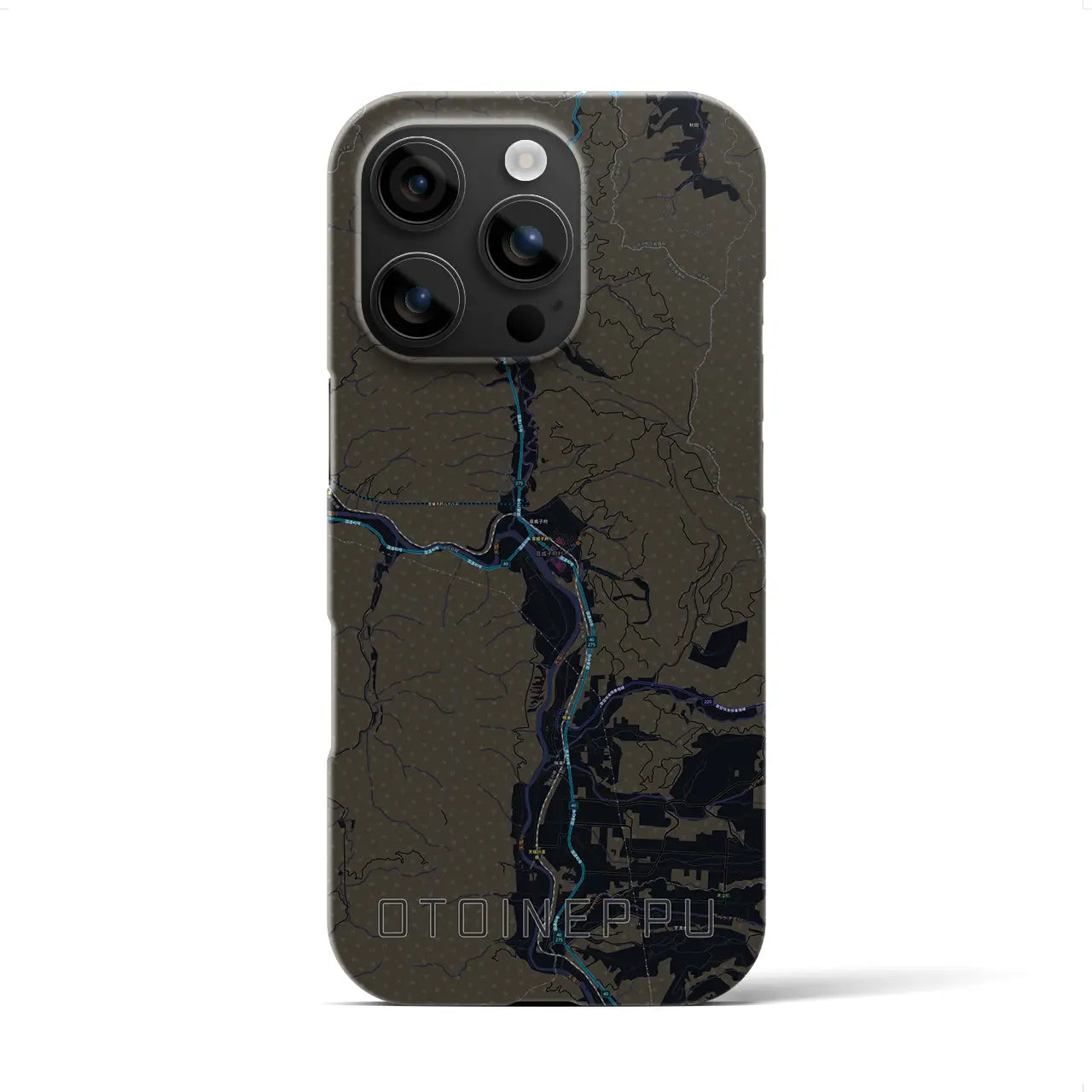 【音威子府(北海道)】地図柄iPhoneケース(バックカバータイプ)