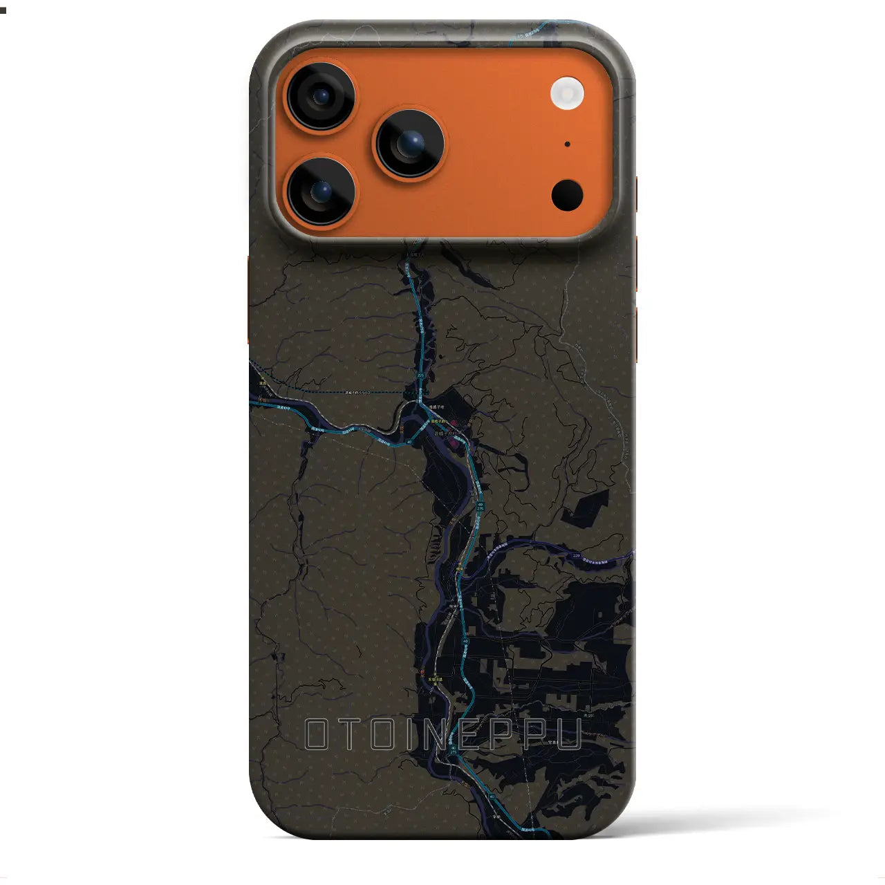 【音威子府(北海道)】地図柄iPhoneケース(バックカバータイプ)