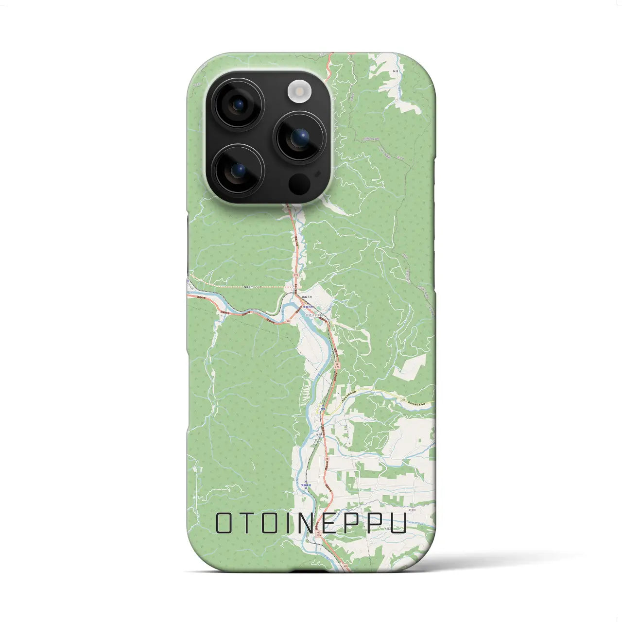 【音威子府(北海道)】地図柄iPhoneケース(バックカバータイプ)
