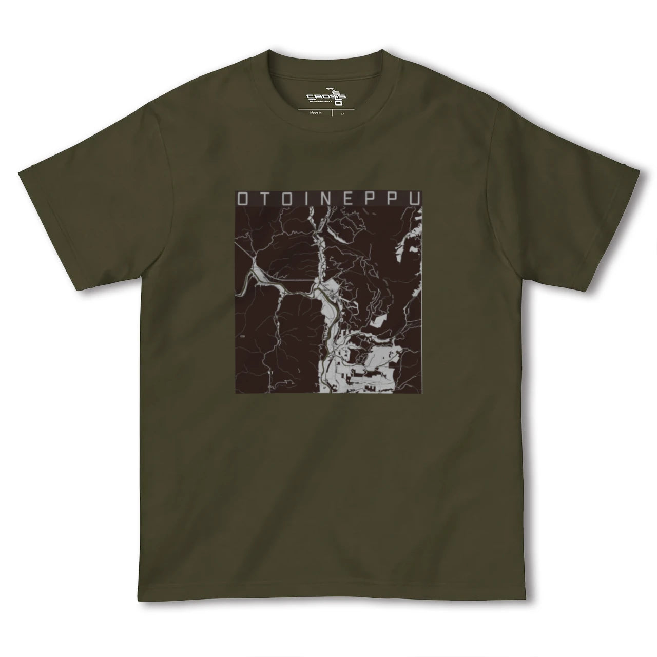 【音威子府(北海道)】地図柄ヘビーウェイトTシャツ
