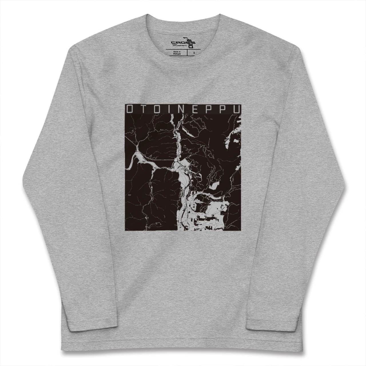 【音威子府(北海道)】地図柄ロングスリーブTシャツ
