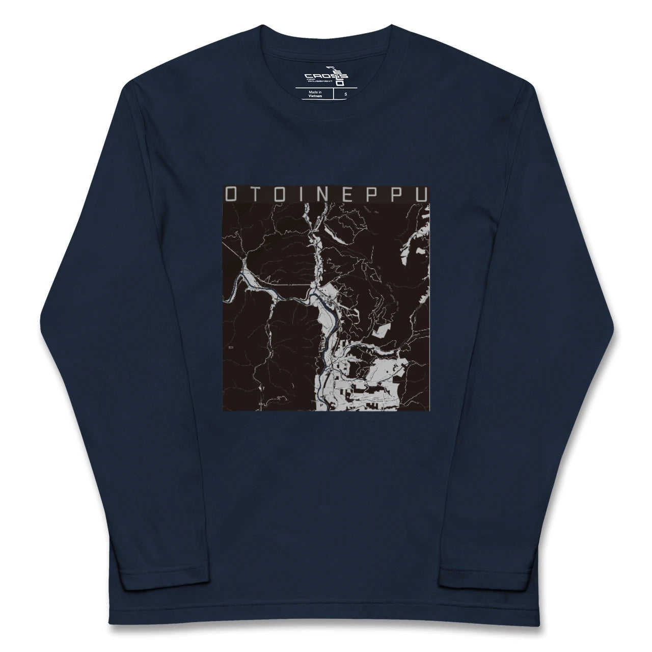 【音威子府(北海道)】地図柄ロングスリーブTシャツ