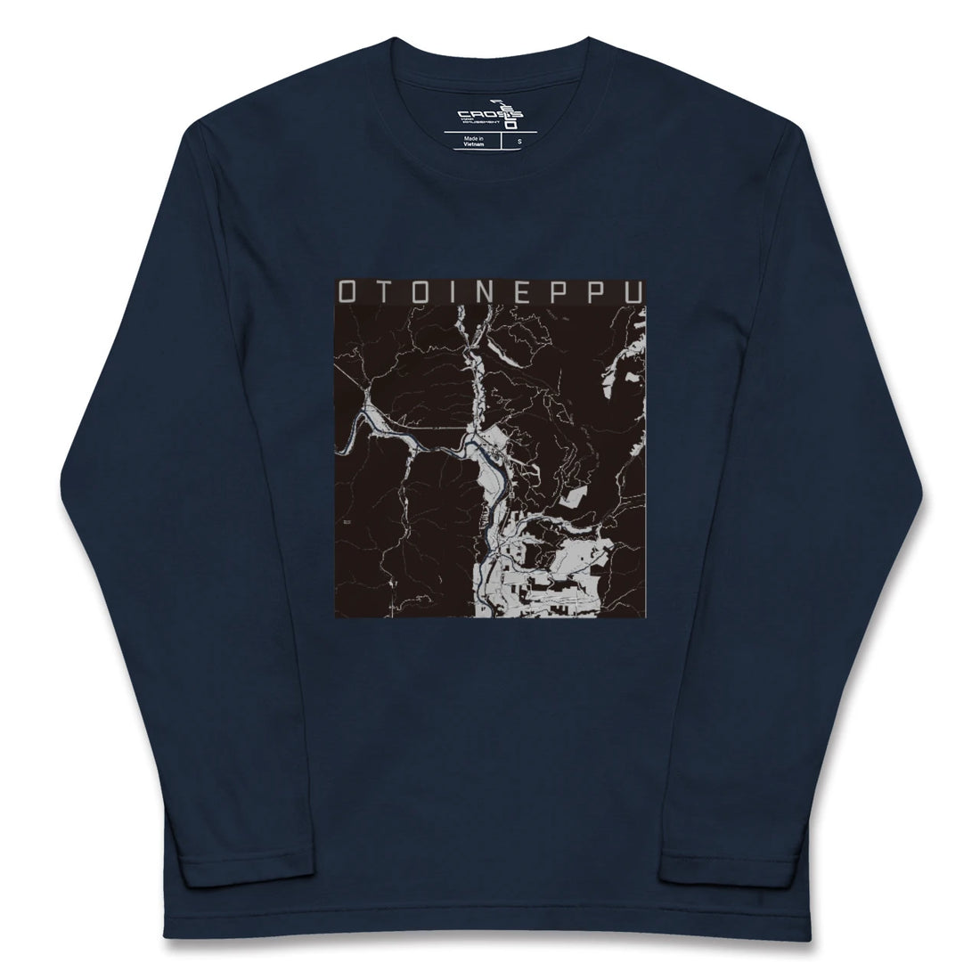【音威子府(北海道)】地図柄ロングスリーブTシャツ