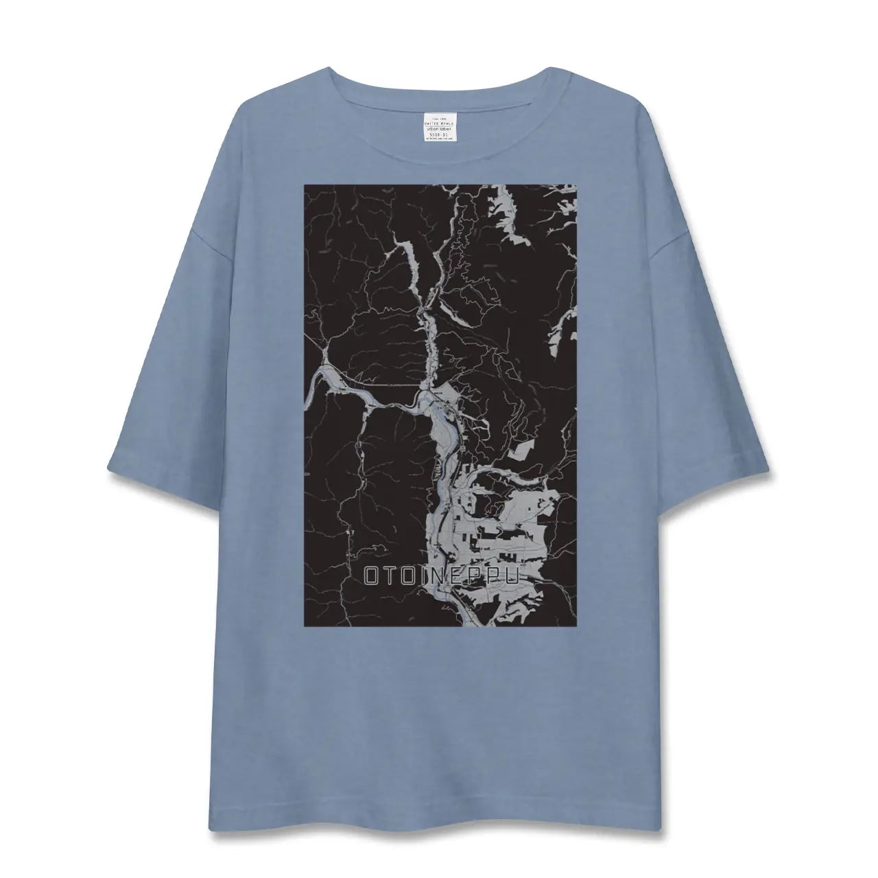 【音威子府(北海道)】地図柄ビッグシルエットTシャツ