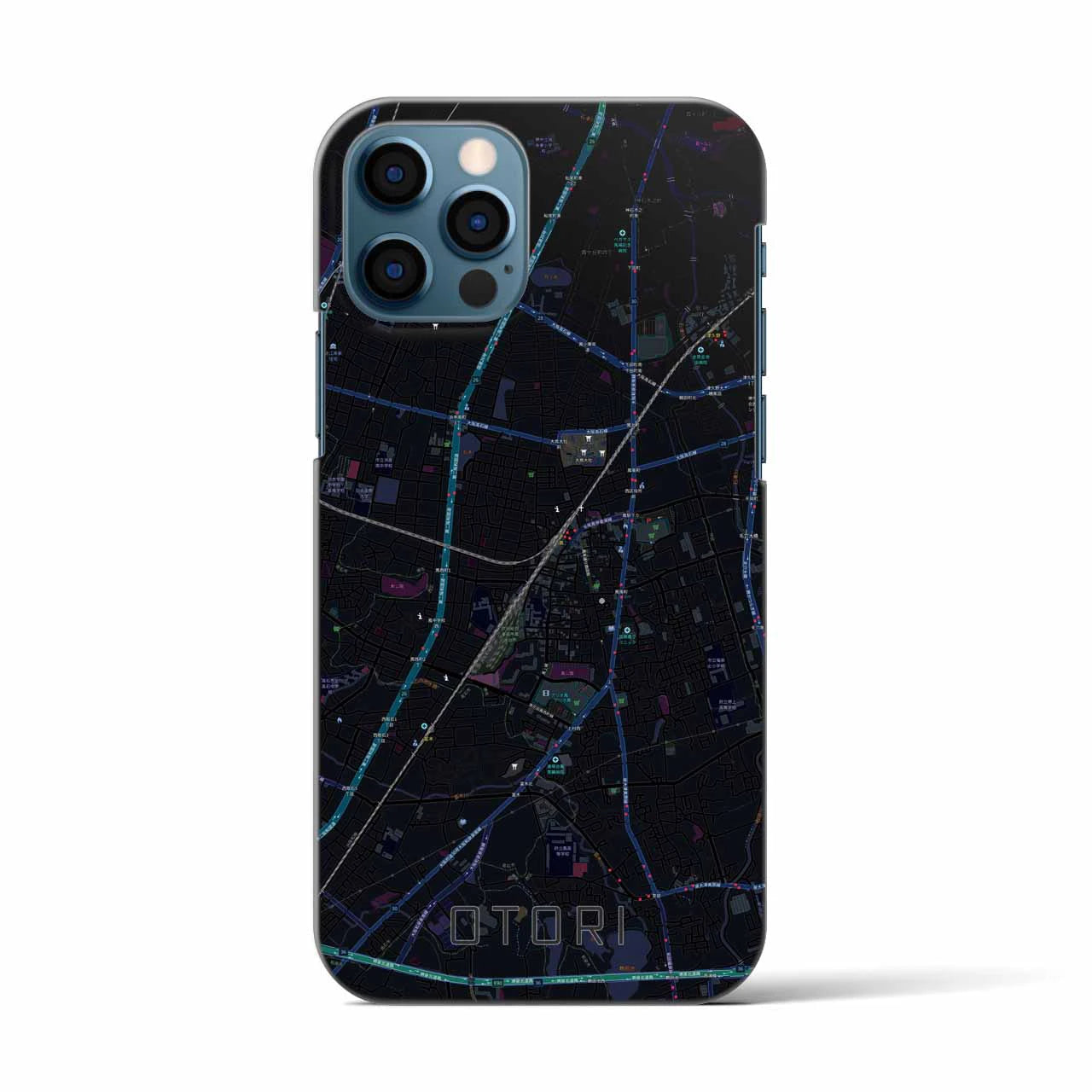 【鳳(大阪府)】地図柄iPhoneケース(バックカバータイプ)