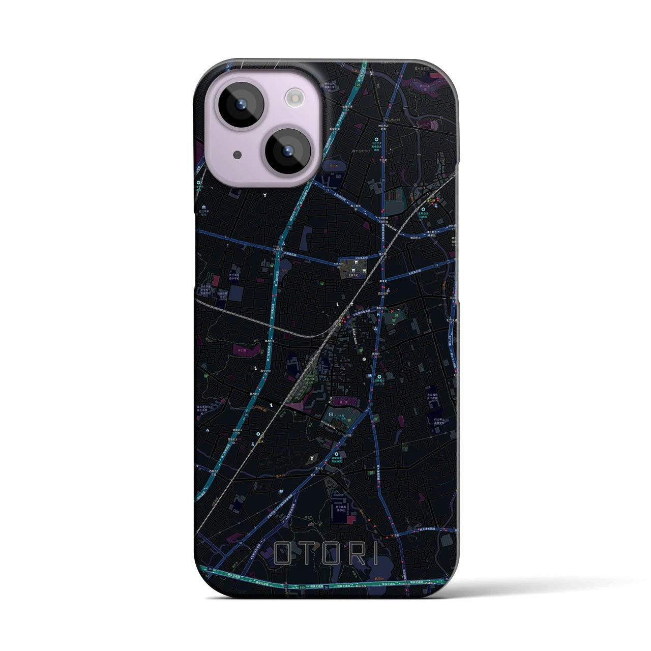 【鳳(大阪府)】地図柄iPhoneケース(バックカバータイプ)