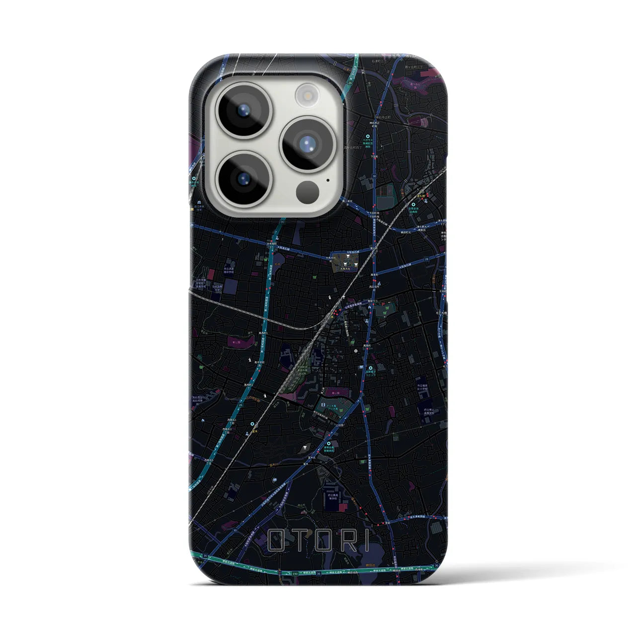 【鳳(大阪府)】地図柄iPhoneケース(バックカバータイプ)