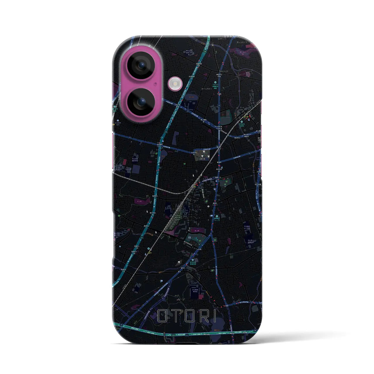 【鳳(大阪府)】地図柄iPhoneケース(バックカバータイプ)