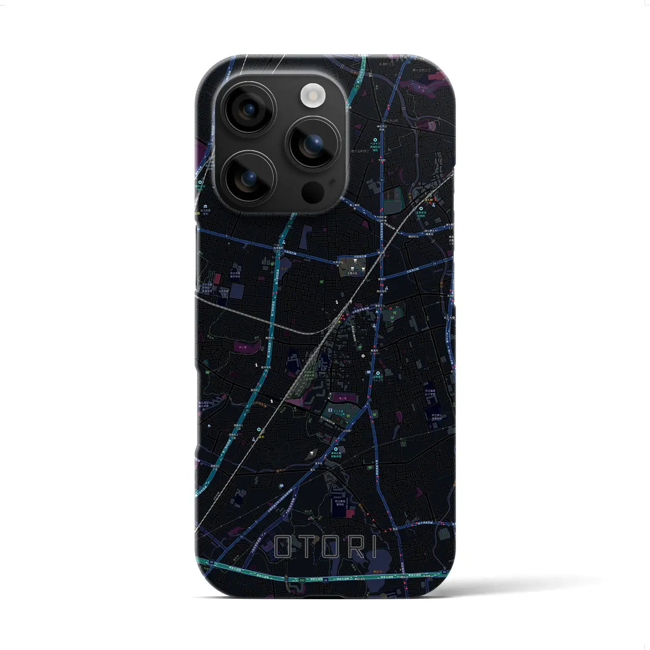 【鳳(大阪府)】地図柄iPhoneケース(バックカバータイプ)