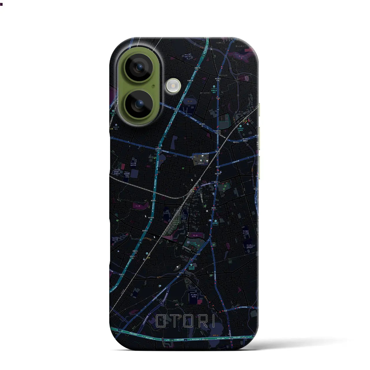 【鳳(大阪府)】地図柄iPhoneケース(バックカバータイプ)