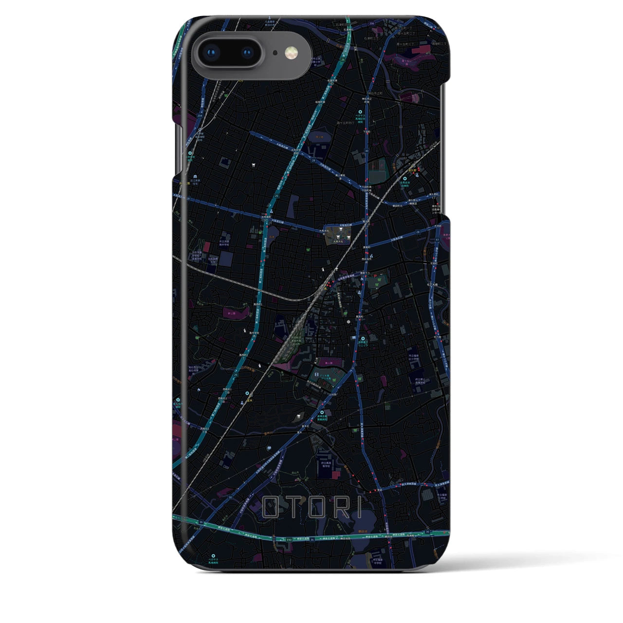 【鳳(大阪府)】地図柄iPhoneケース(バックカバータイプ)