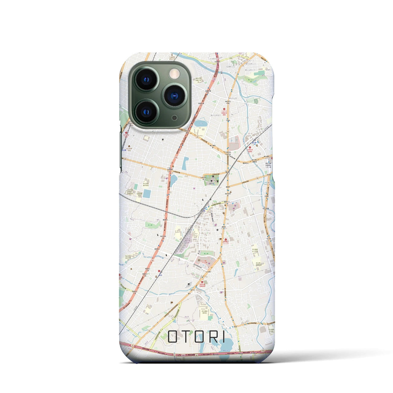 【鳳(大阪府)】地図柄iPhoneケース(バックカバータイプ)