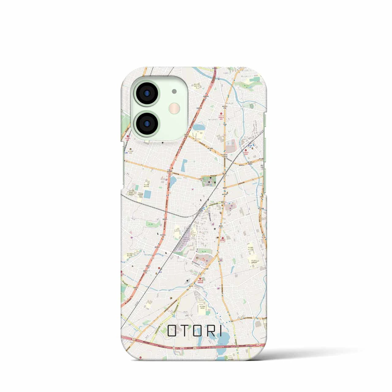 【鳳(大阪府)】地図柄iPhoneケース(バックカバータイプ)