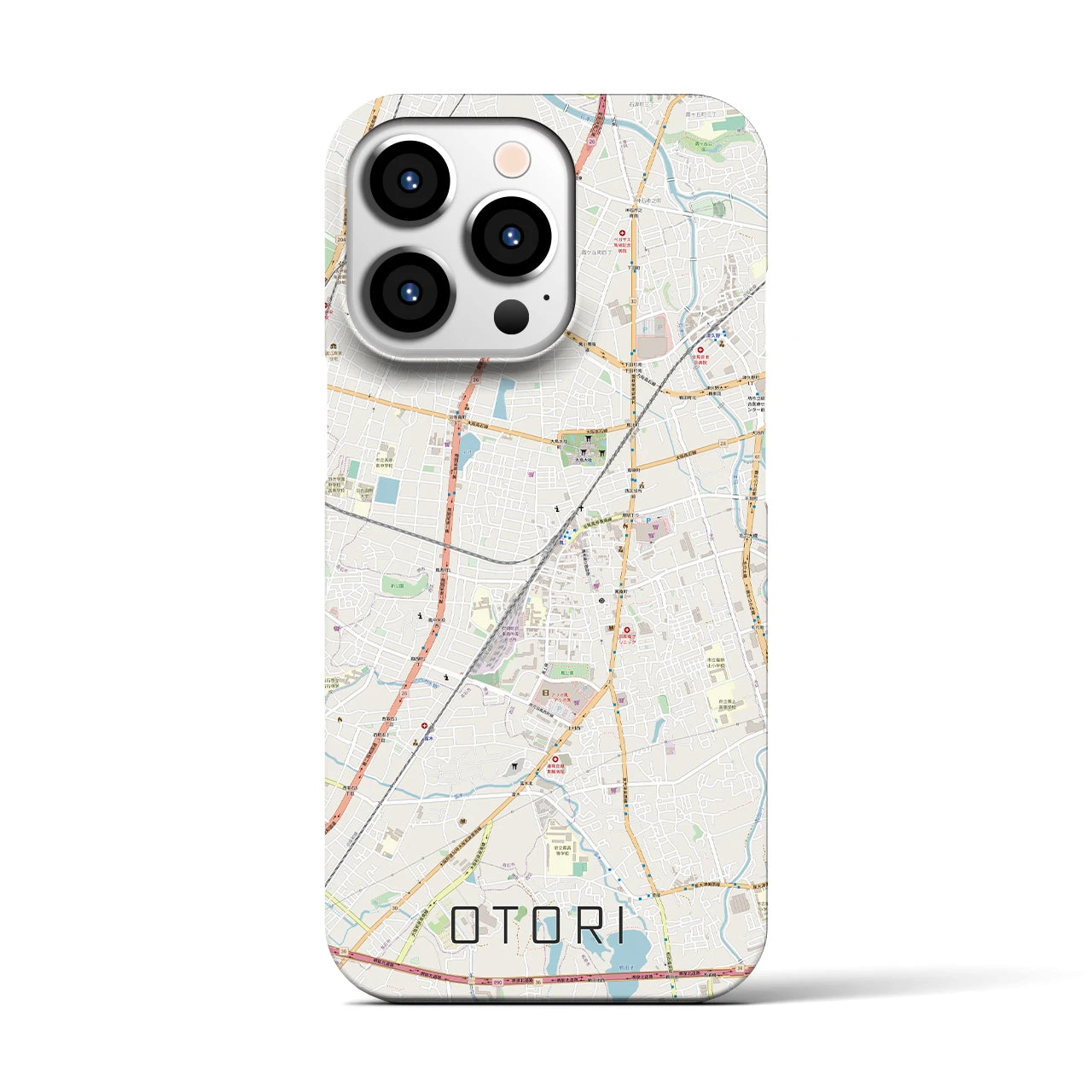 【鳳(大阪府)】地図柄iPhoneケース(バックカバータイプ)