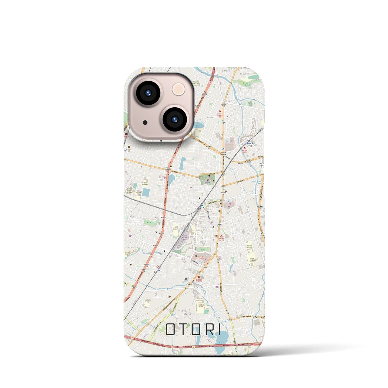 【鳳(大阪府)】地図柄iPhoneケース(バックカバータイプ)