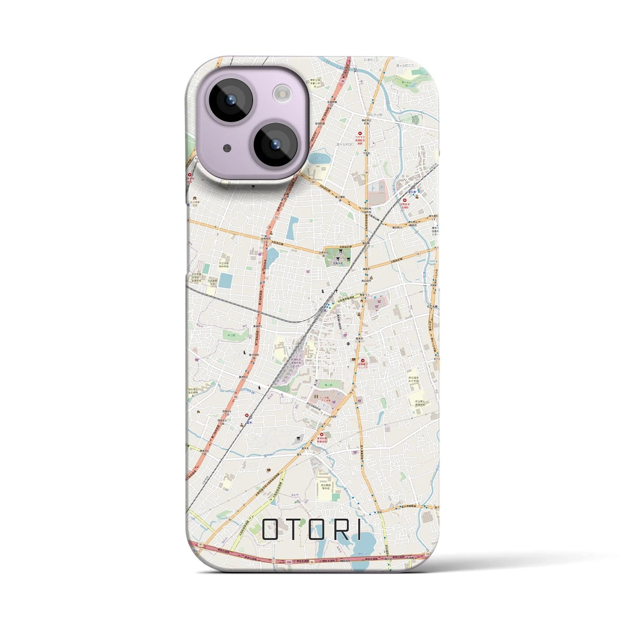 【鳳(大阪府)】地図柄iPhoneケース(バックカバータイプ)