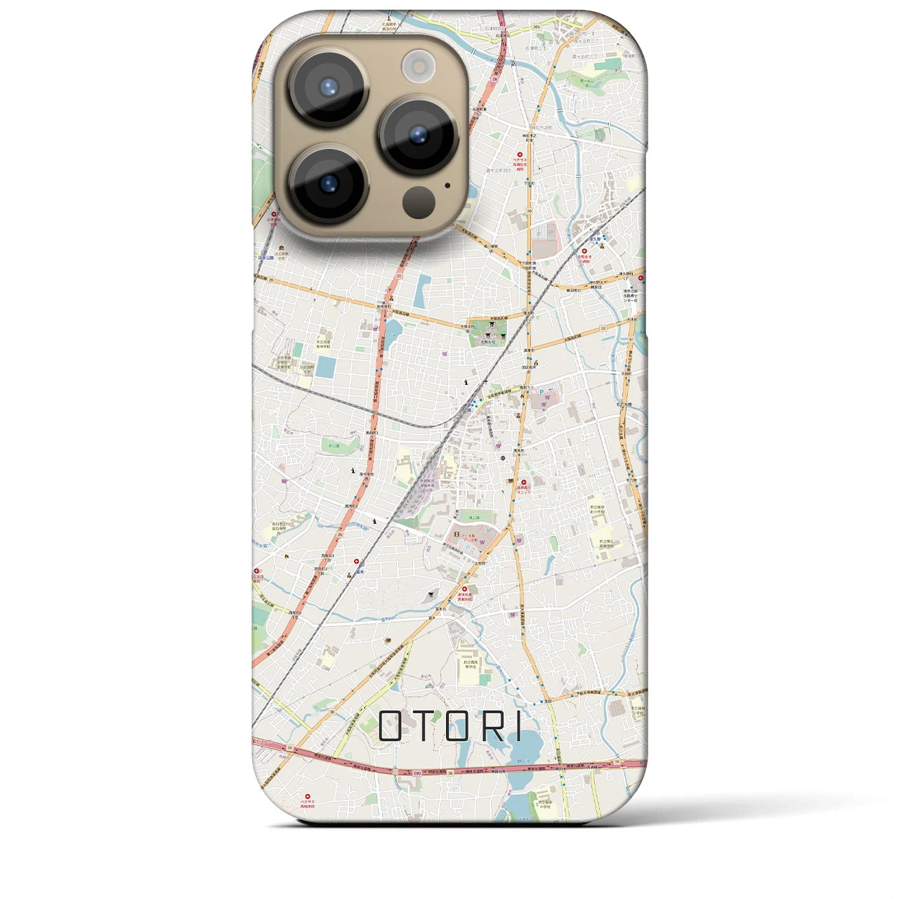 【鳳(大阪府)】地図柄iPhoneケース(バックカバータイプ)