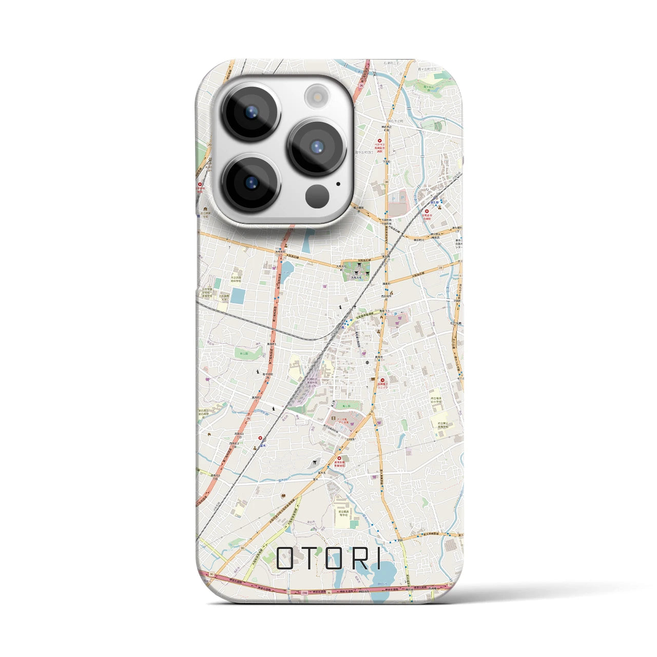 【鳳(大阪府)】地図柄iPhoneケース(バックカバータイプ)