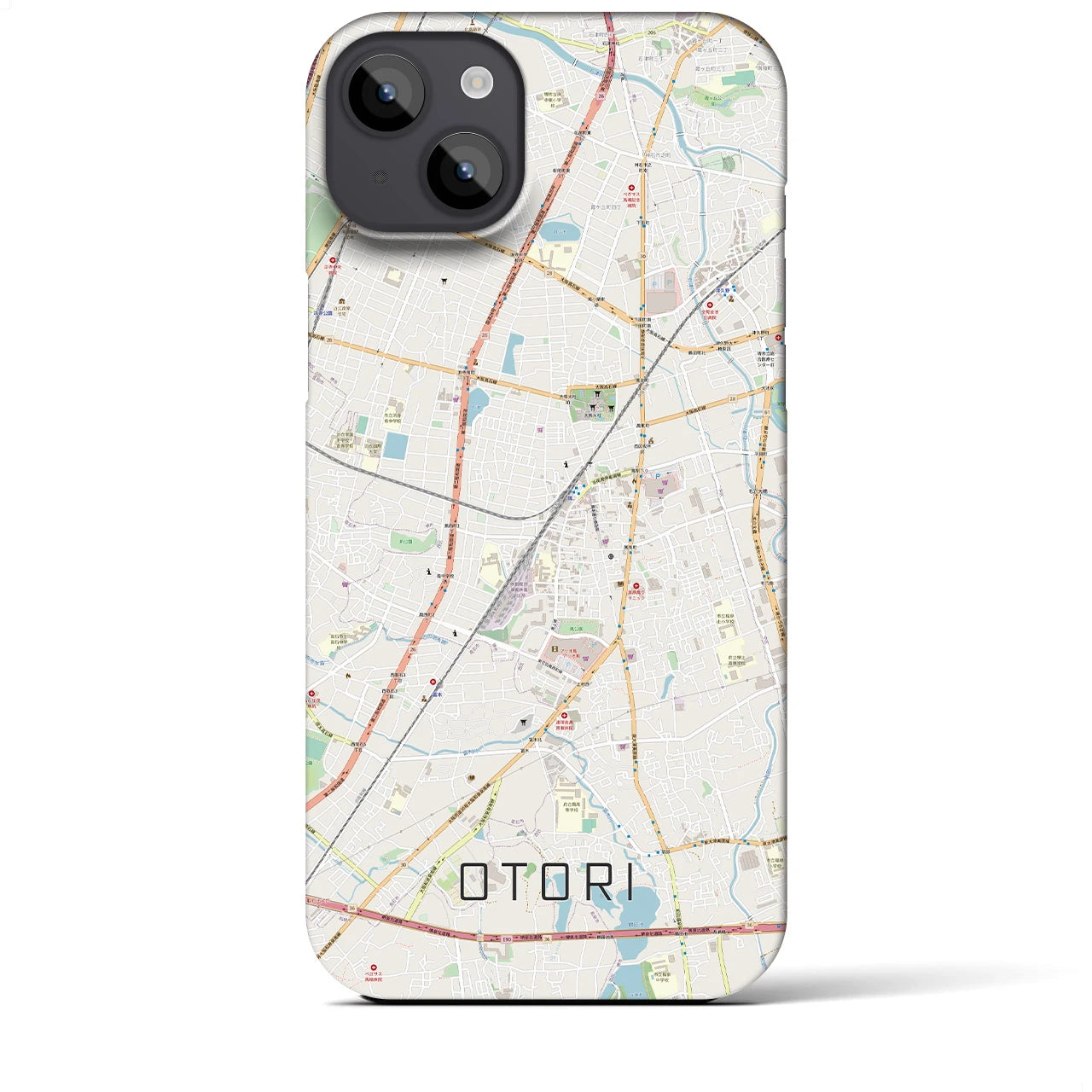 【鳳(大阪府)】地図柄iPhoneケース(バックカバータイプ)