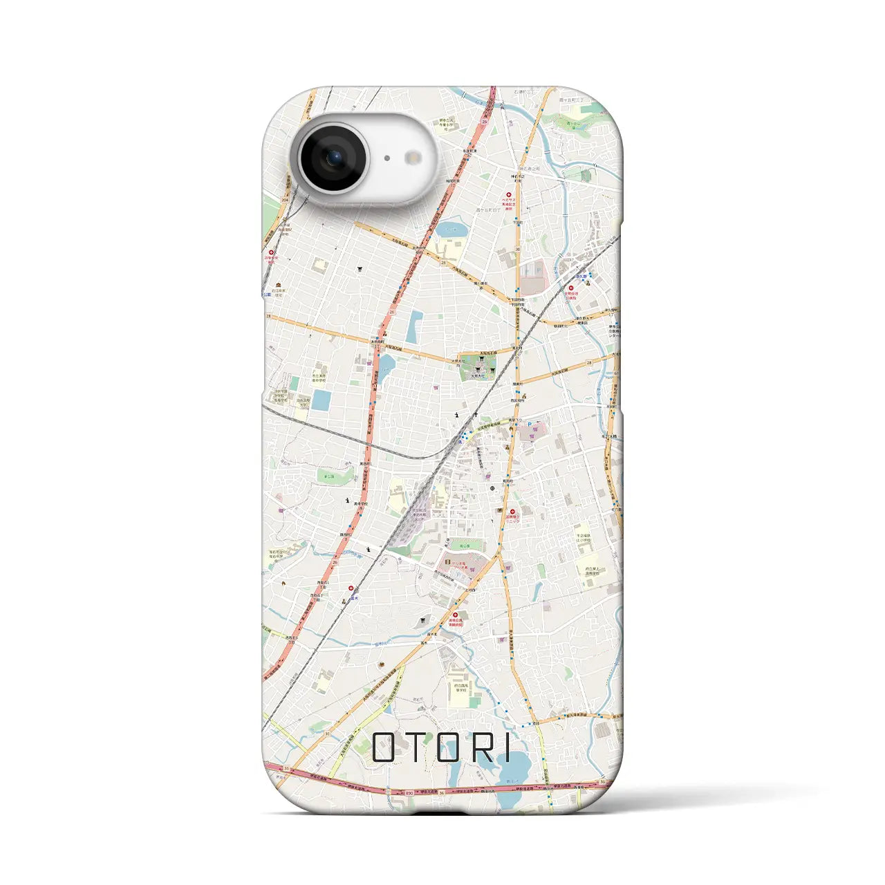 【鳳(大阪府)】地図柄iPhoneケース(バックカバータイプ)