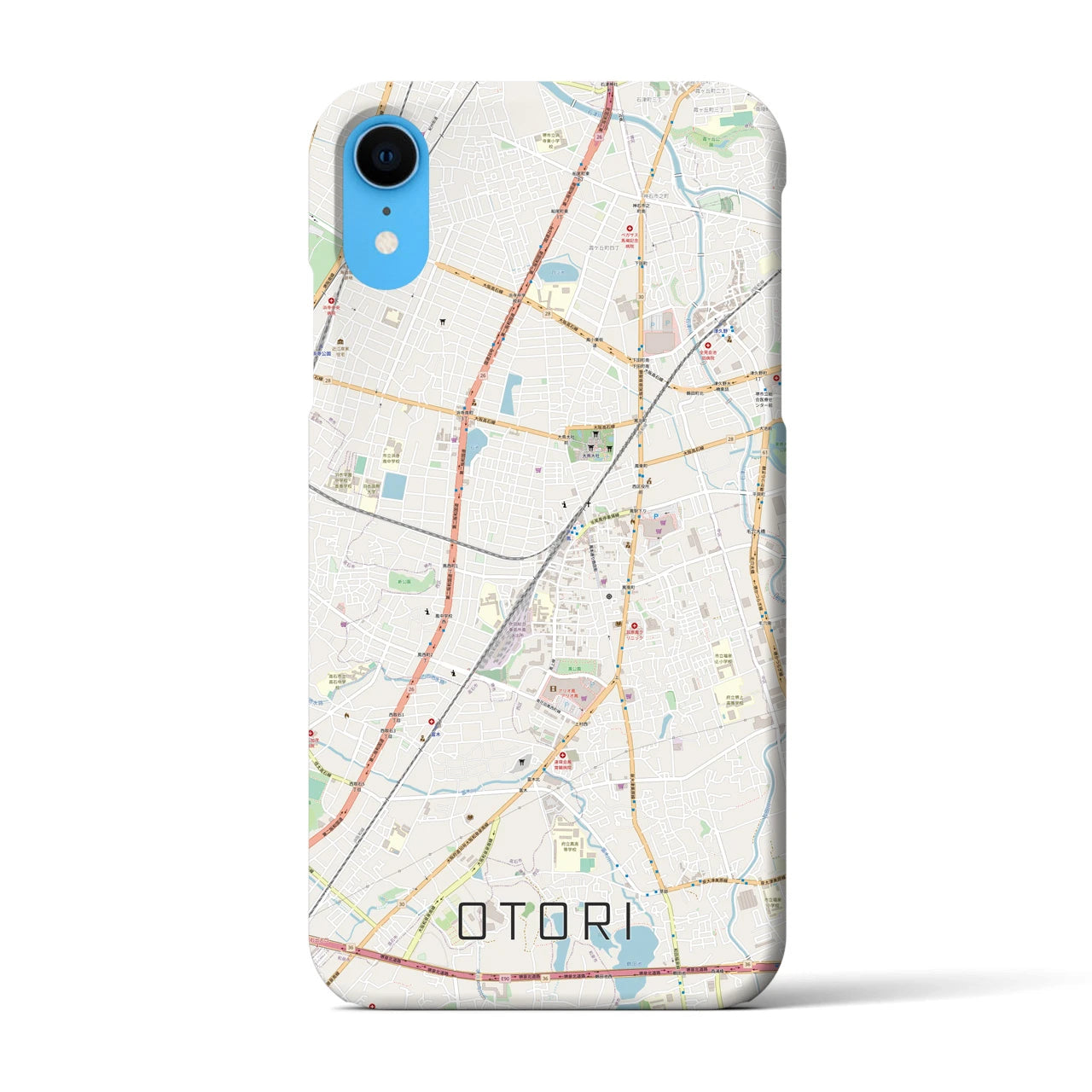 【鳳(大阪府)】地図柄iPhoneケース(バックカバータイプ)