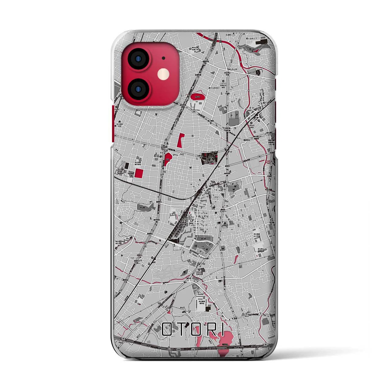 【鳳(大阪府)】地図柄iPhoneケース(クリアタイプ)