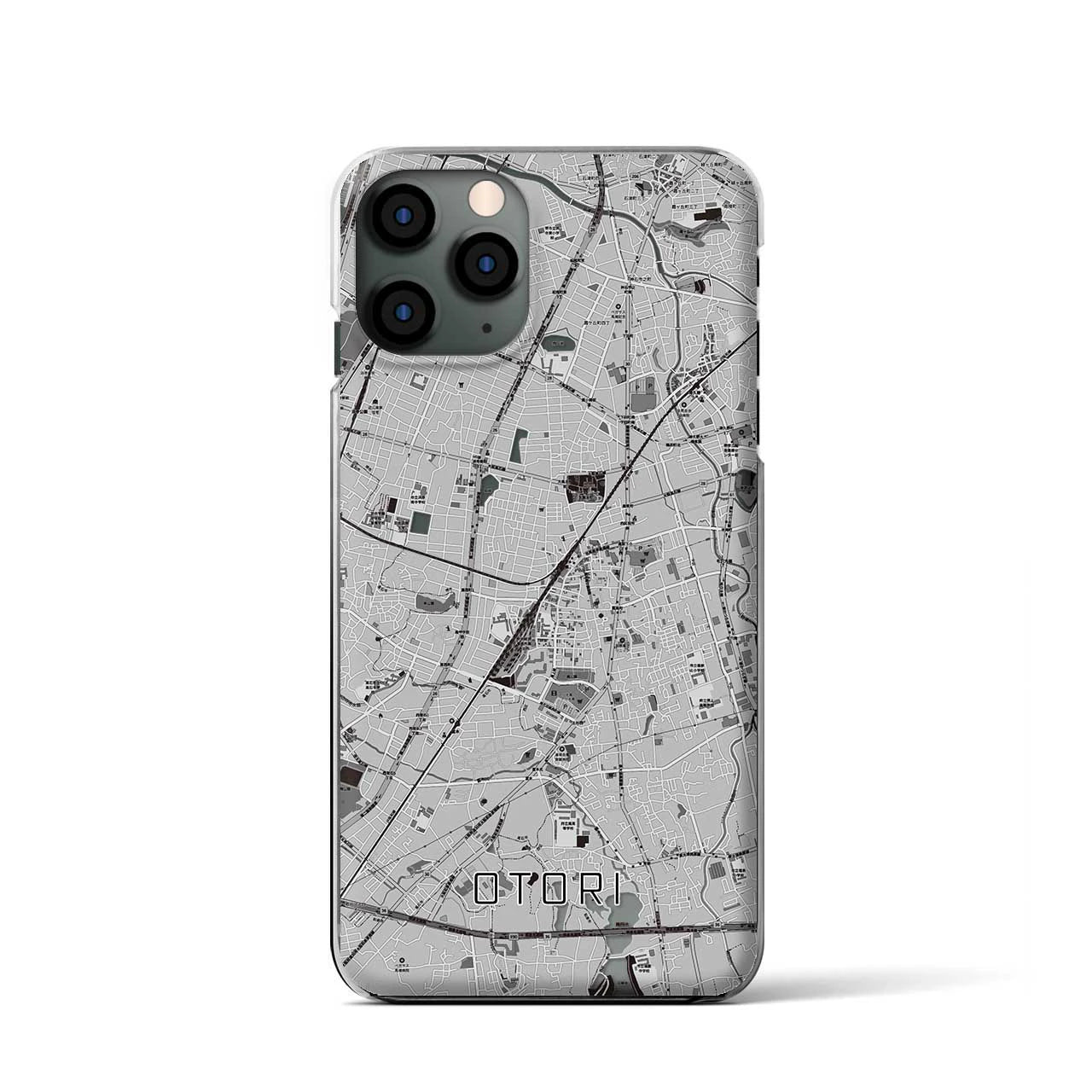 【鳳(大阪府)】地図柄iPhoneケース(クリアタイプ)