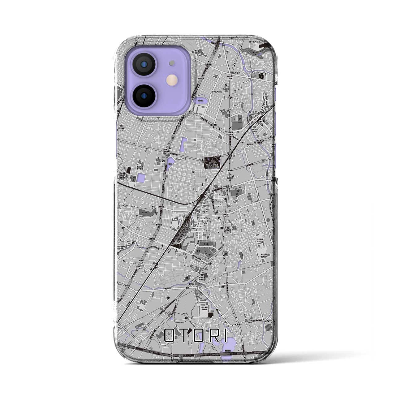 【鳳(大阪府)】地図柄iPhoneケース(クリアタイプ)