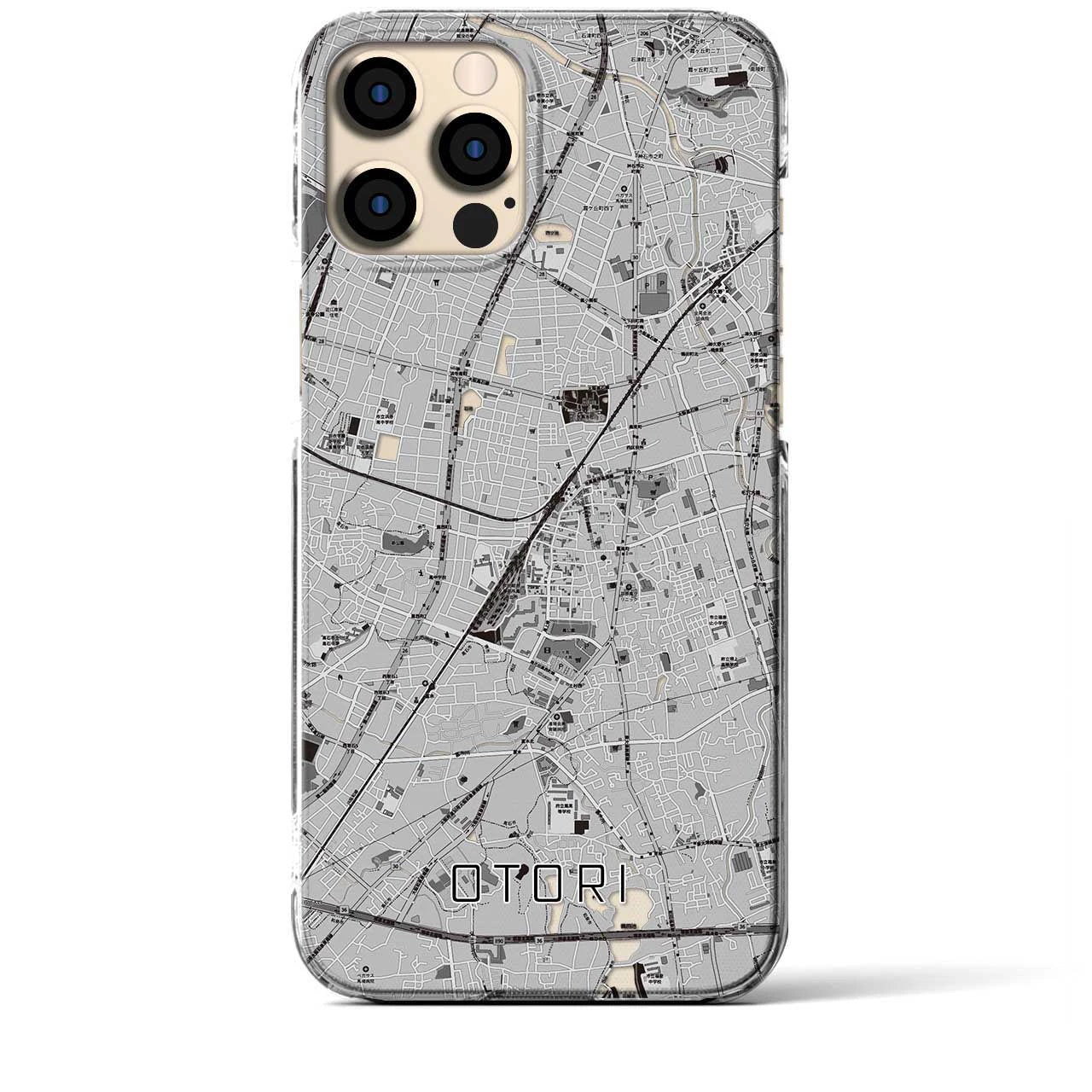 【鳳(大阪府)】地図柄iPhoneケース(クリアタイプ)