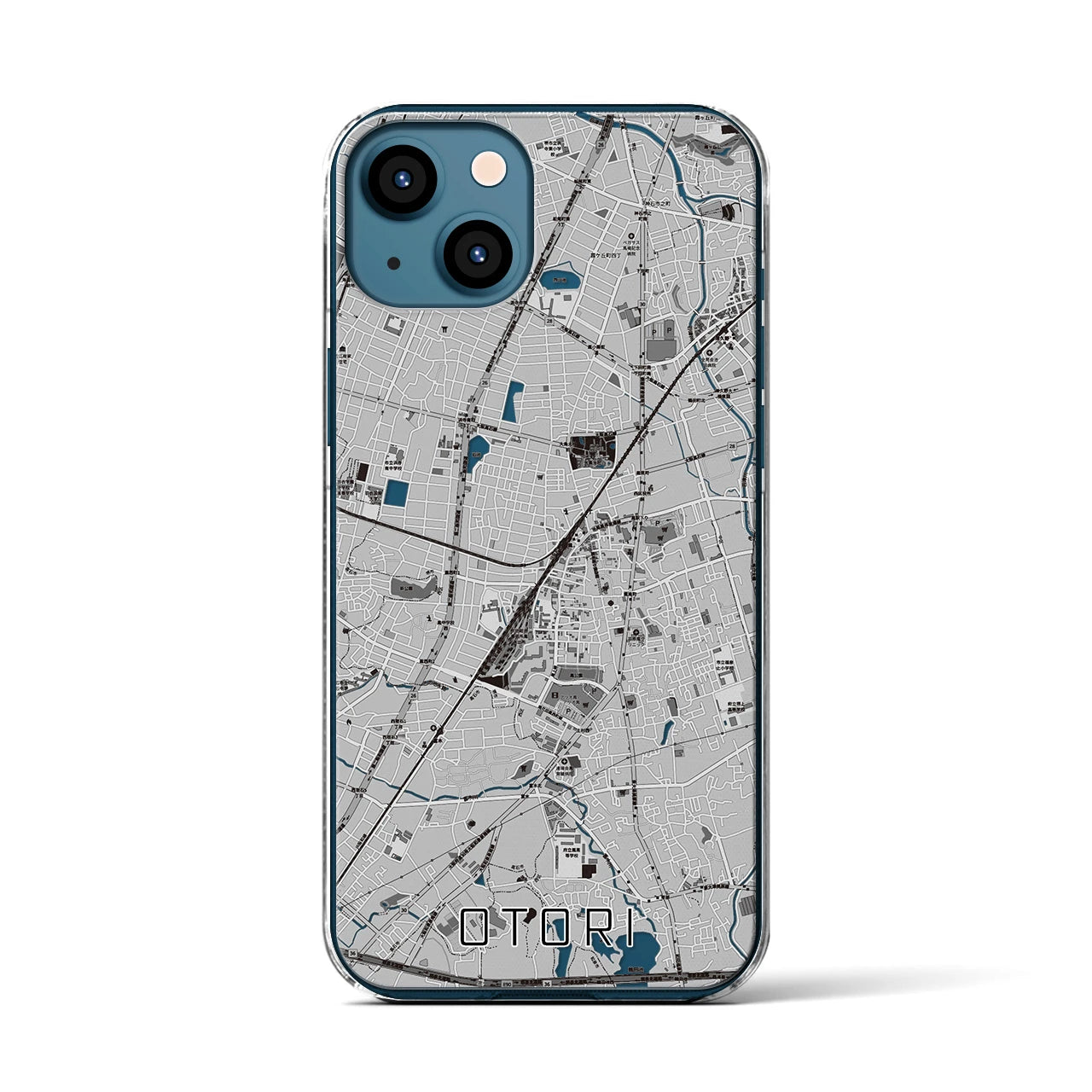 【鳳(大阪府)】地図柄iPhoneケース(クリアタイプ)
