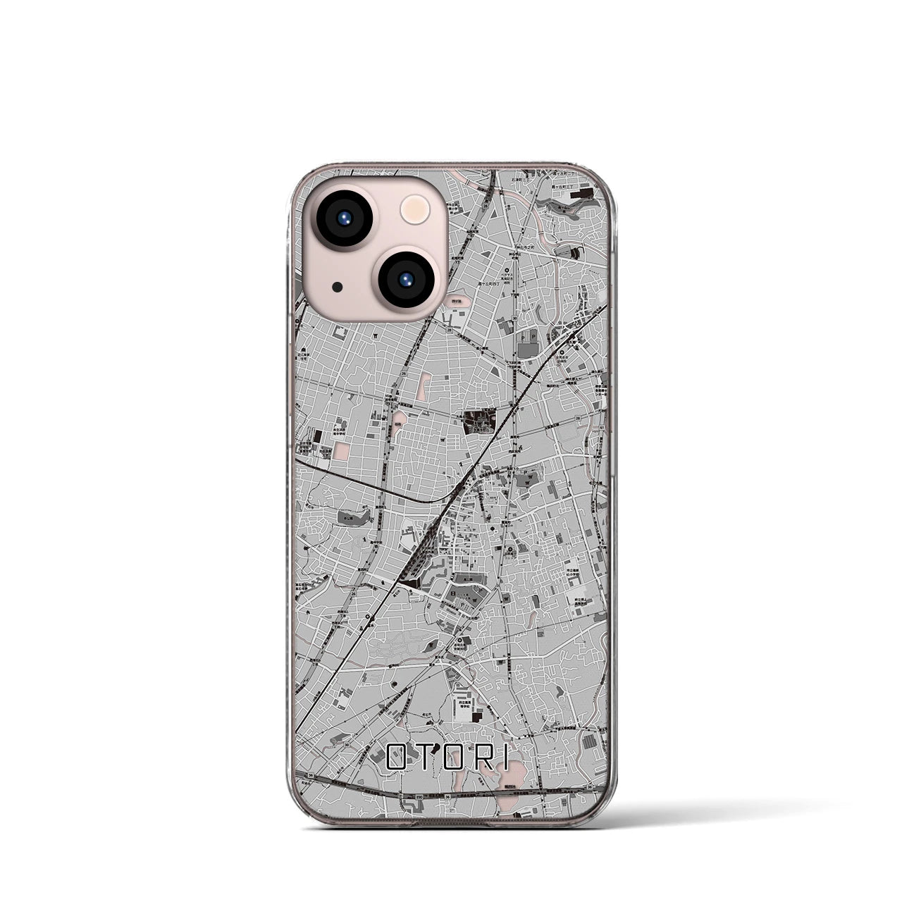 【鳳(大阪府)】地図柄iPhoneケース(クリアタイプ)