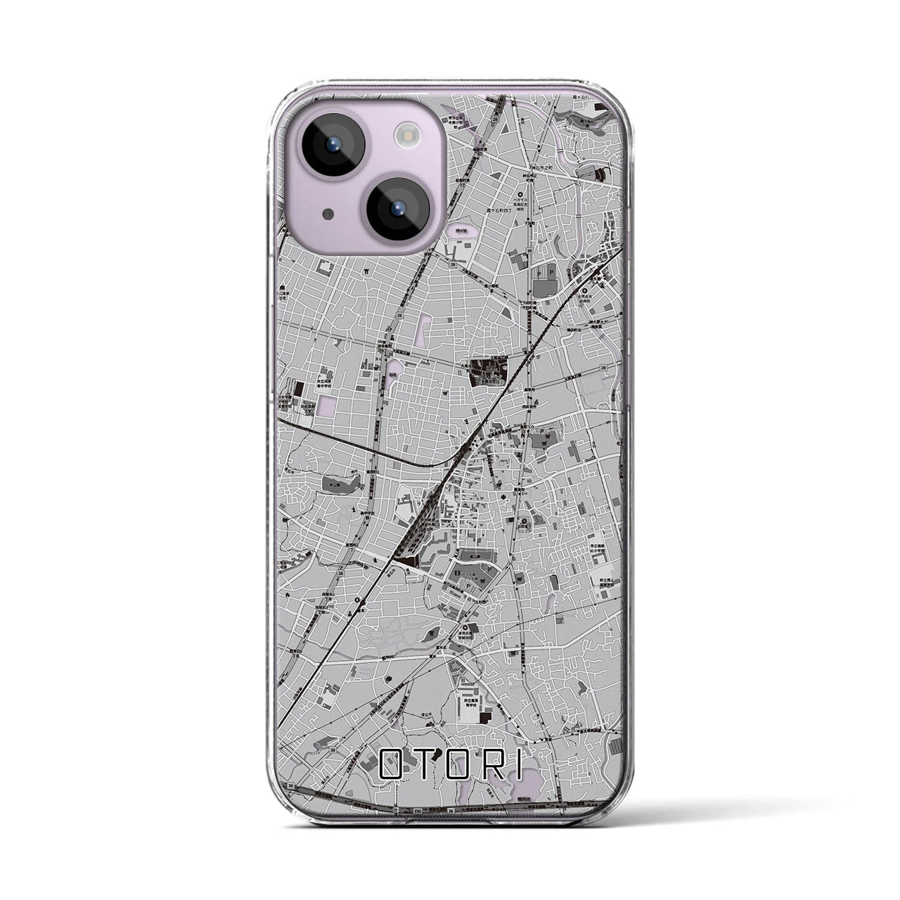 【鳳(大阪府)】地図柄iPhoneケース(クリアタイプ)